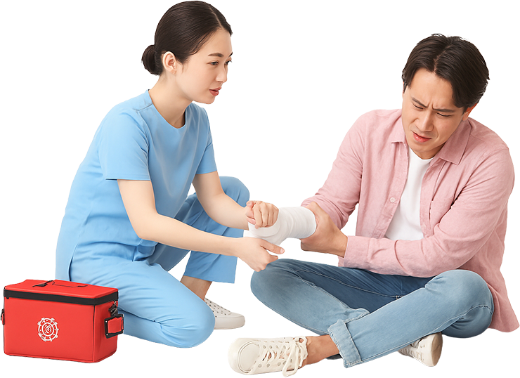 환자 진료하는 사진