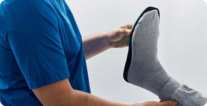 맞춤형 깔창 치료 사진