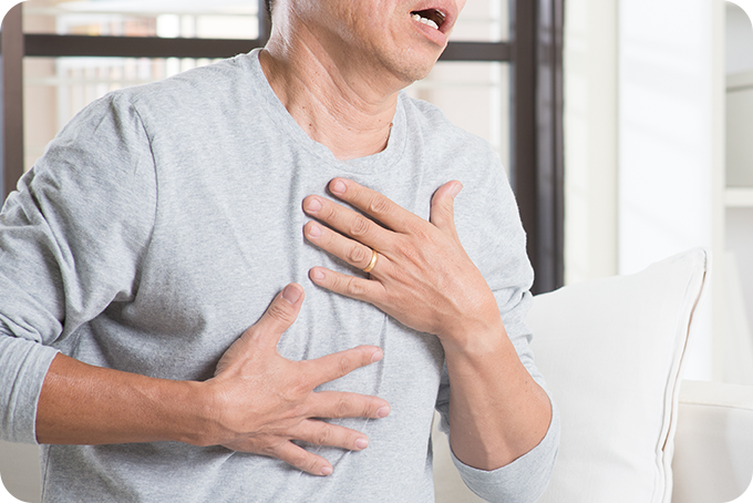 통증이 온 사진