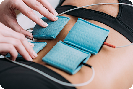 간섭파 전기 치료 사진